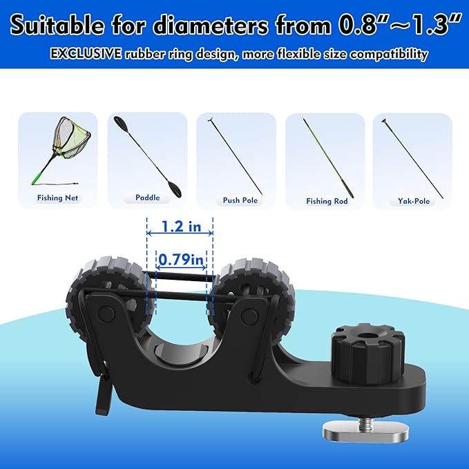 Kayak Paddle Holder Track Moun - Fishing Kayak Cart review and price